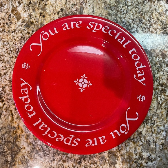 The Original Red Plate Dining Special Occasion Plate Poshmark